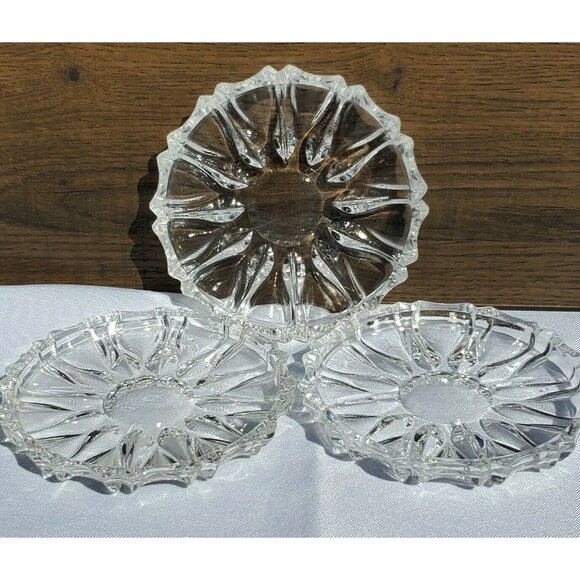 Princess House Other - 3 Princess House Royal Highlights Coasters crystal Bavaria furniture protector